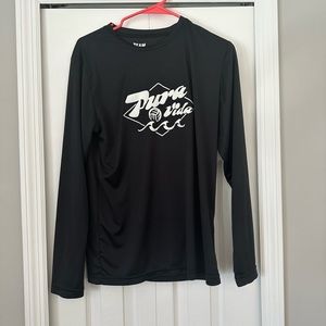 Size medium black long sleeve dry fit pure Aveda volleyball shirt
